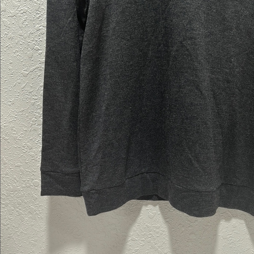 Chico's Black Long Sleeve Top with Studded Collar size 2 GUC - Picture 6 of 10
